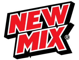 New Mix logo in red and white text on a black background