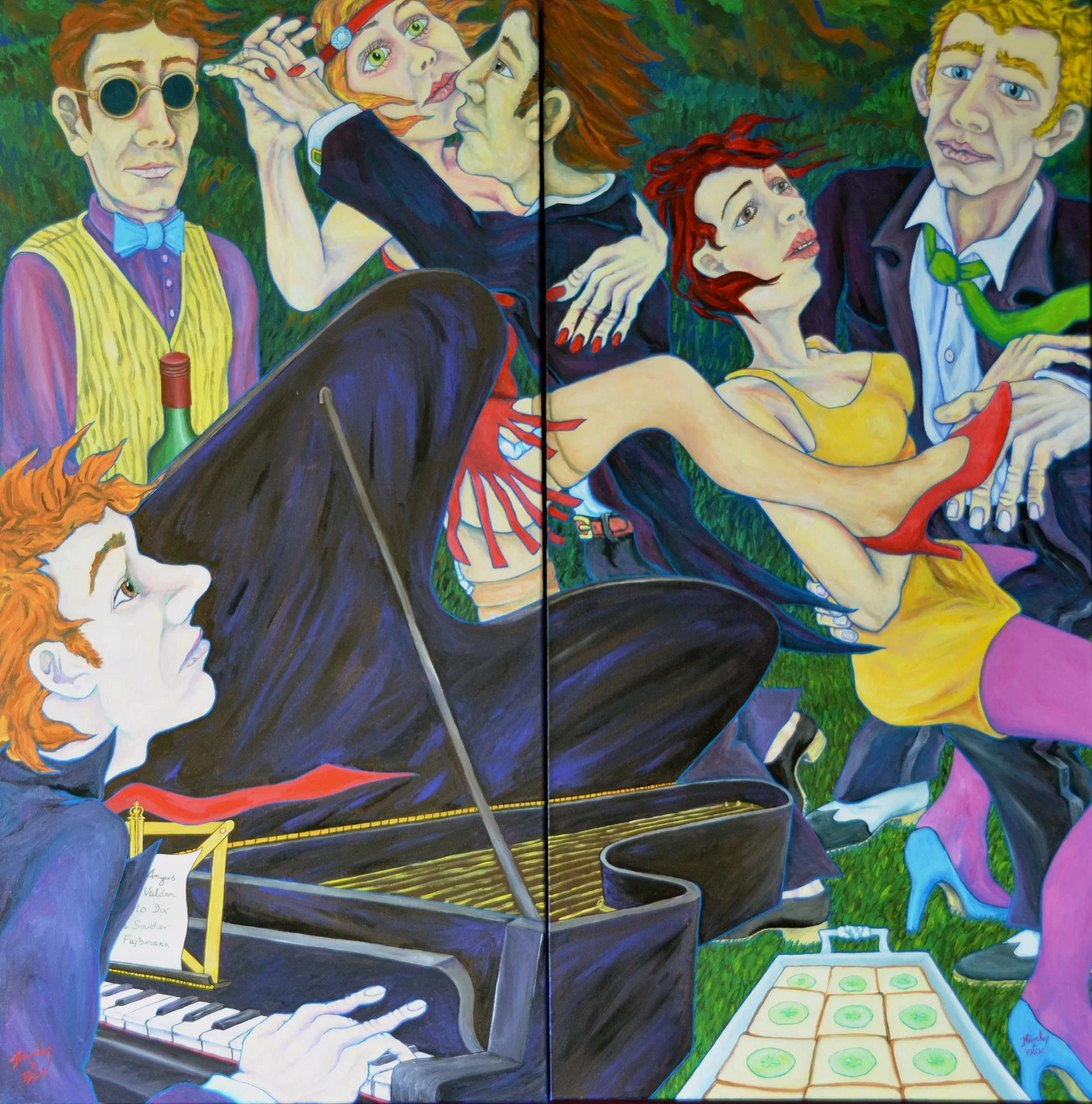 Piano I (122cm x 122cm)