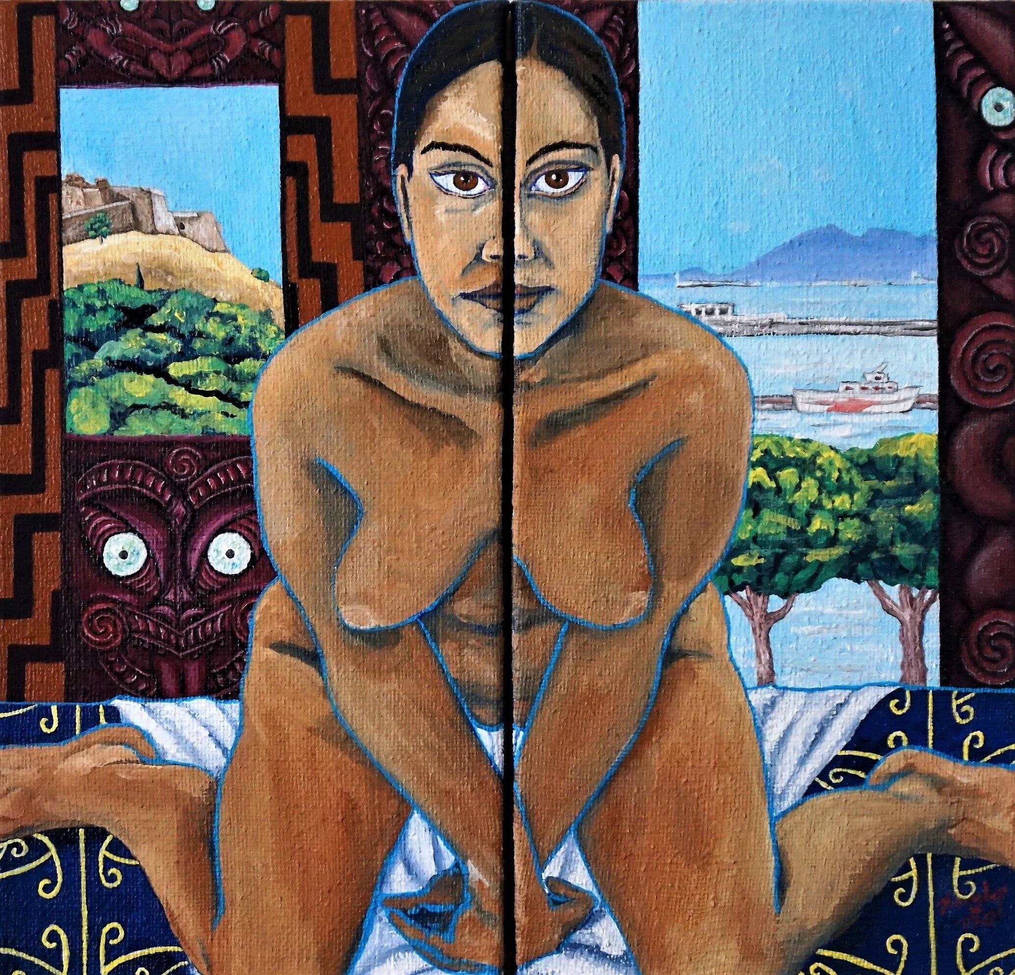Travelling Ancestors House, 76 x 77 cm