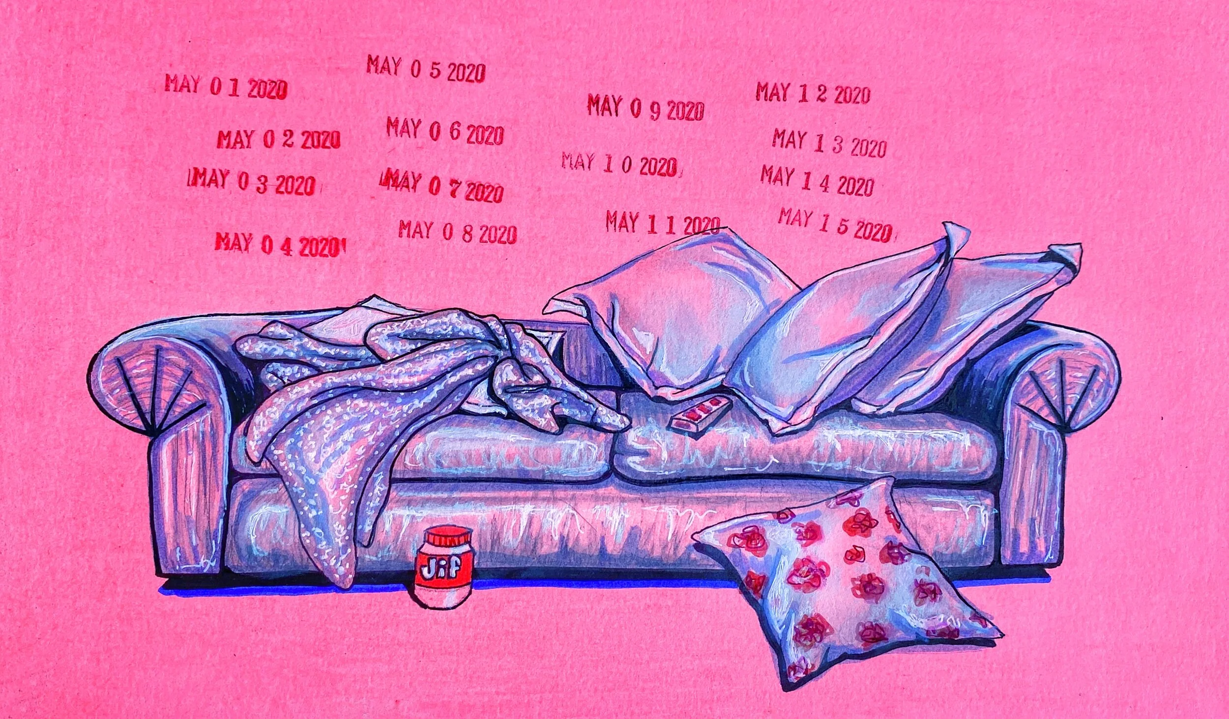 Depression Disguised as a Couch (year of Covid animation)