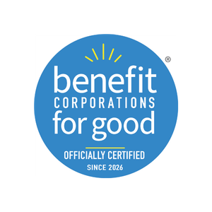 Benefit Corporation for Good Certification Sticker