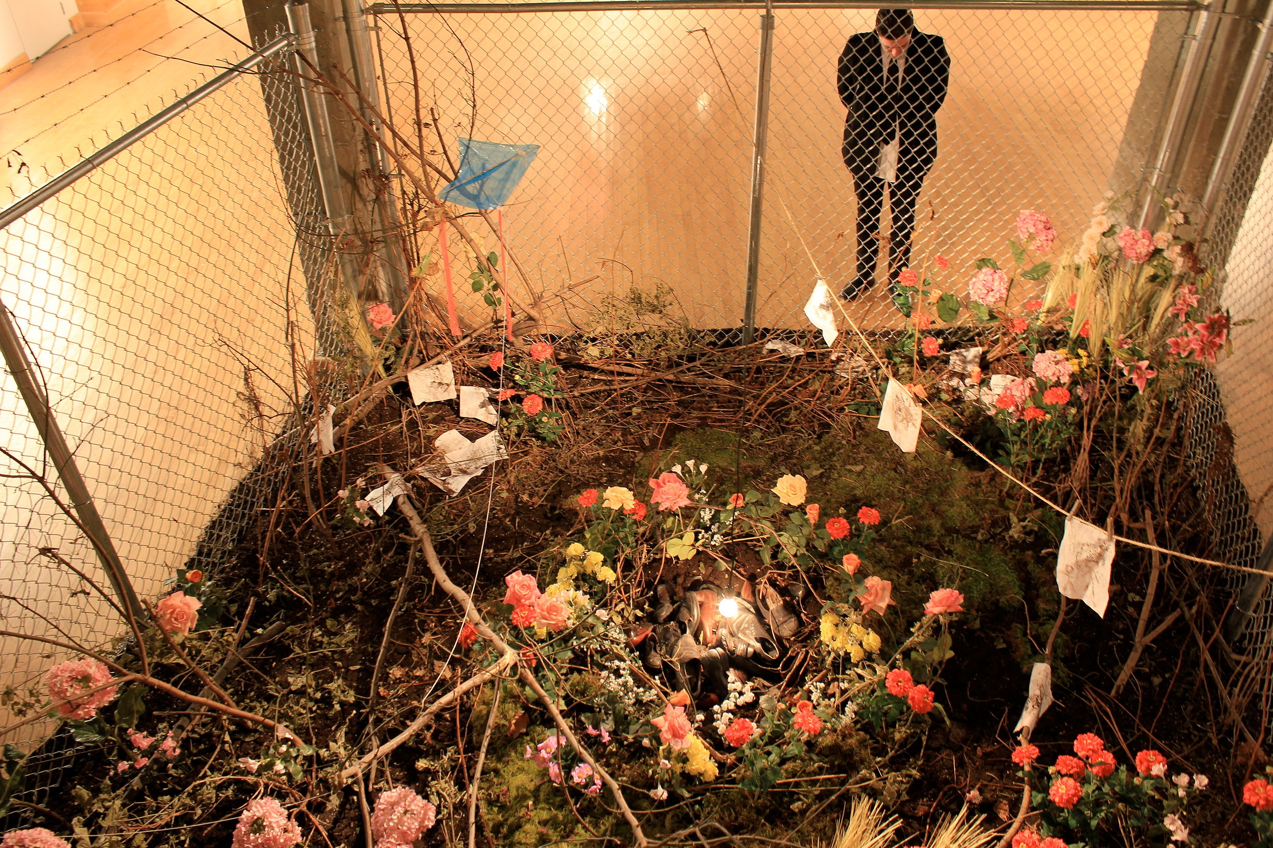 Installation view of 'Monument', a two- person exhibition titled 'Personal Mythologies' at MAI, Montréal, Canada. 2012