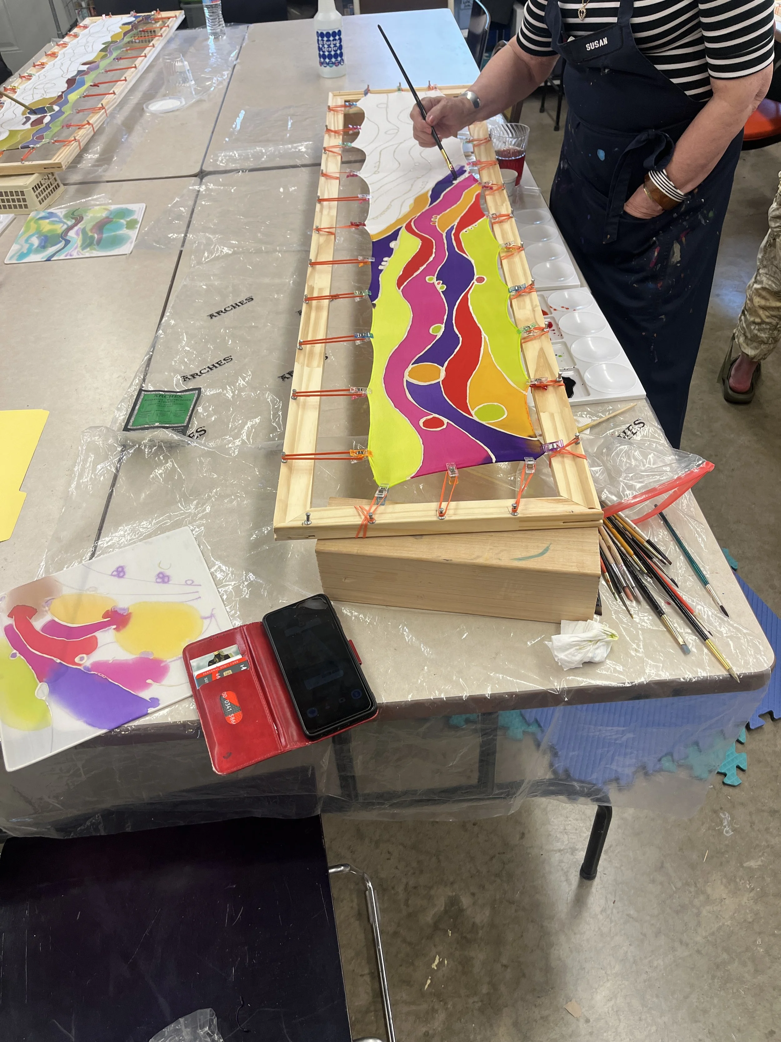 Introduction to Silk Painting at Fine Line Creative Arts Center