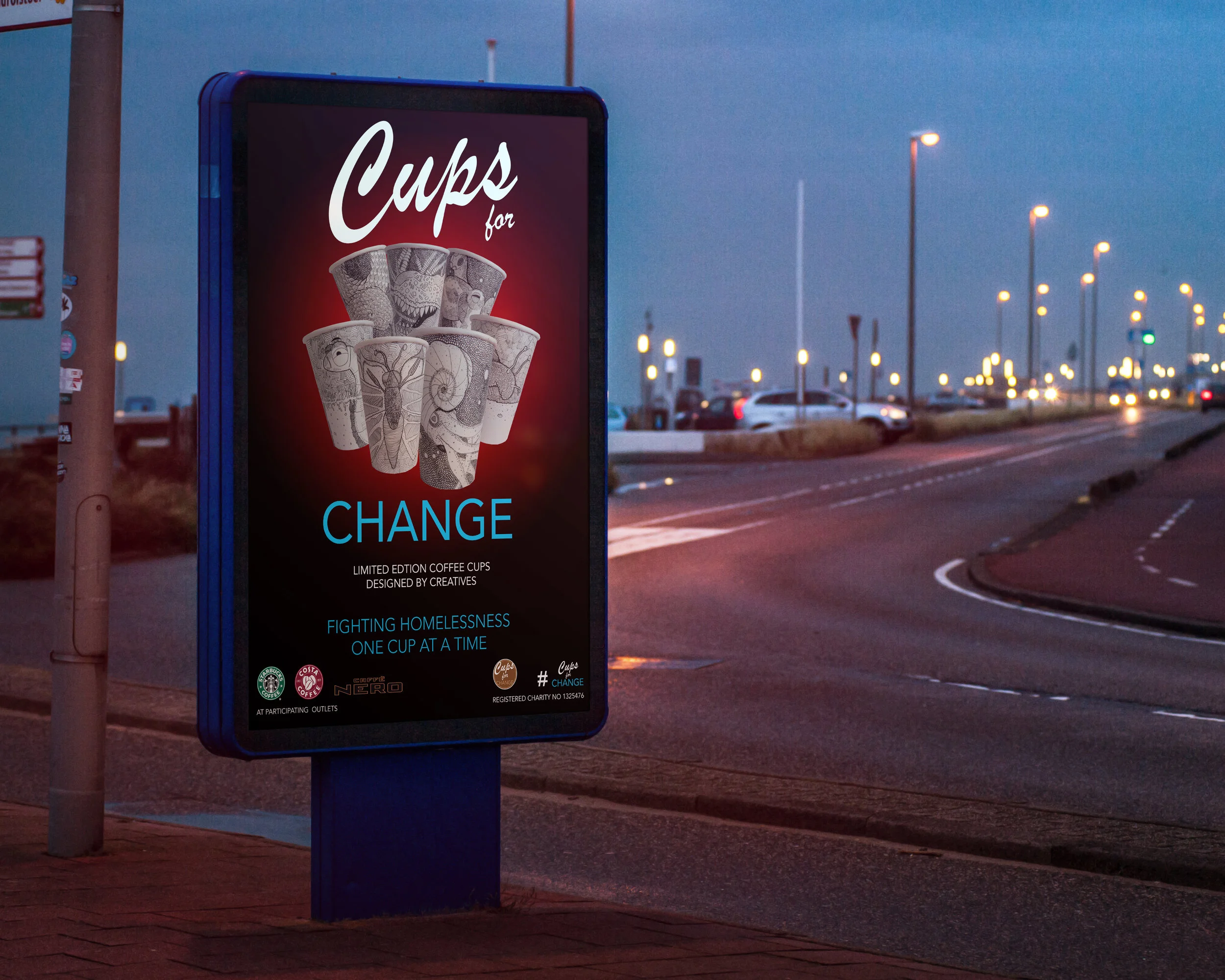 Cups for Change - Mockup