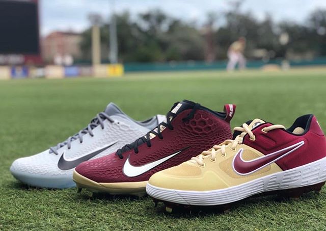 These Nike spikes for @seminoles @nolebaseball is fresh for the season. The Noles are gonna look good #design #Nike #cleats #baseball #fsu #chop