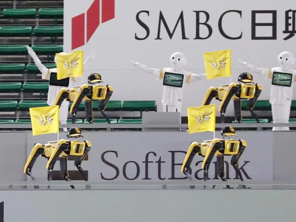 Meet ‘Pepper’ and ‘Spot’: Dancing robots replace fans at Japanese baseball game