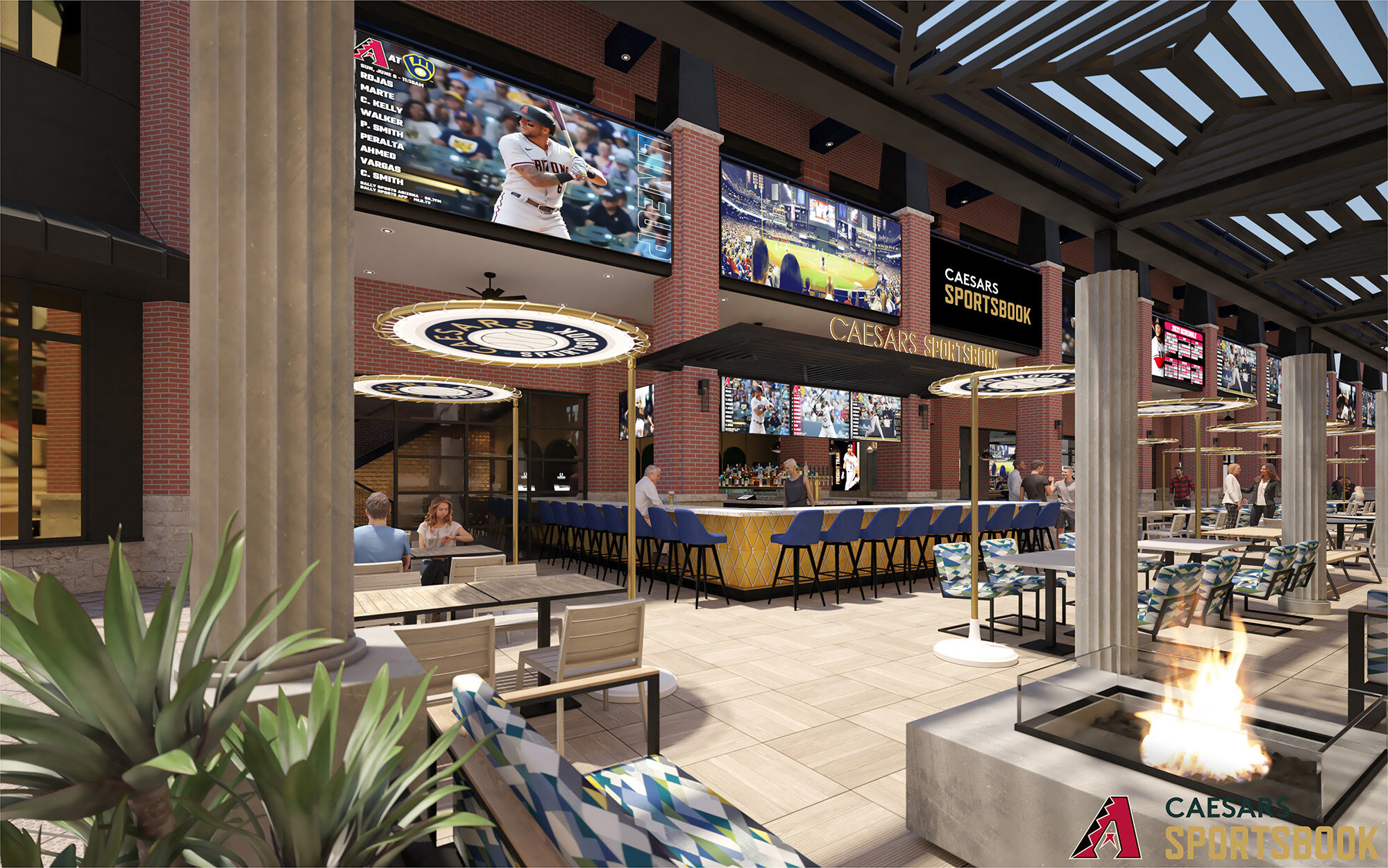 Caesars Sportsbook planned for Chase Field in 2022