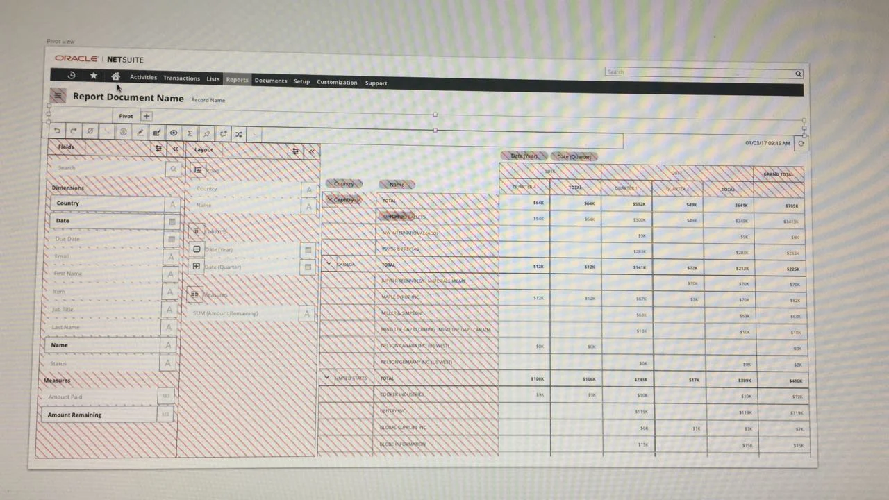 Sketch snapshot of the wireframe system in the making.