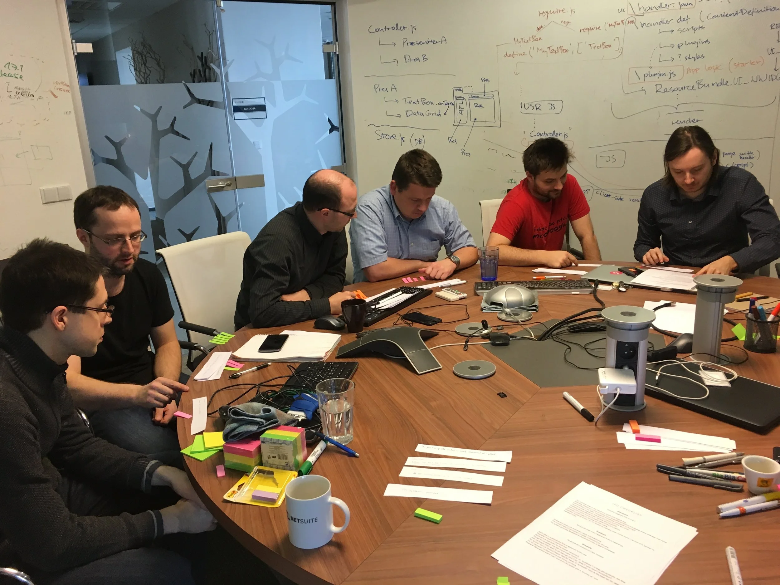 Team discussing what our product's experience should be like.