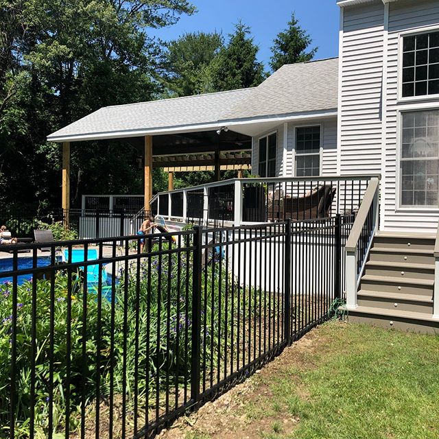 The deck is finally done!!! We recommend our builder without any hesitation!!! And special thanks to our architect @brenthanson5 @capitalandbuilders #deckdesign #deck #deckbuilding