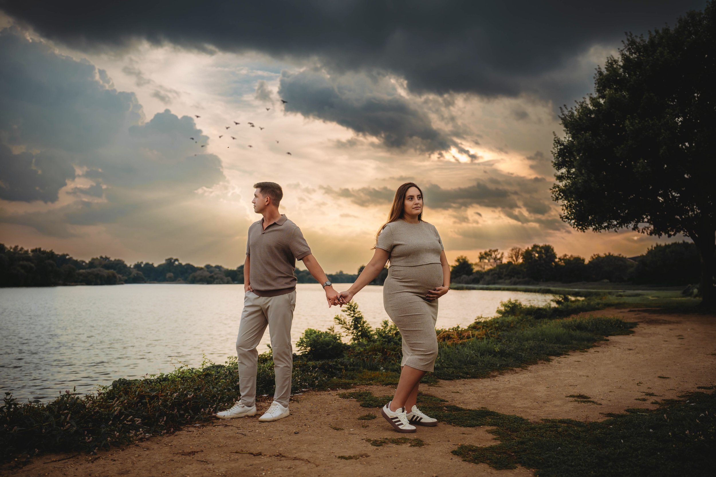 I HAD TO SHARE this photo from tonight's session!! OH my GOSH!! The sky, the birds, and this 🔥momma was 👏showing 👏 off 👏!! 

After my session- I got in the car and thought- mannnn ...yes the sky was amazing- the river, the lighting...all the thin