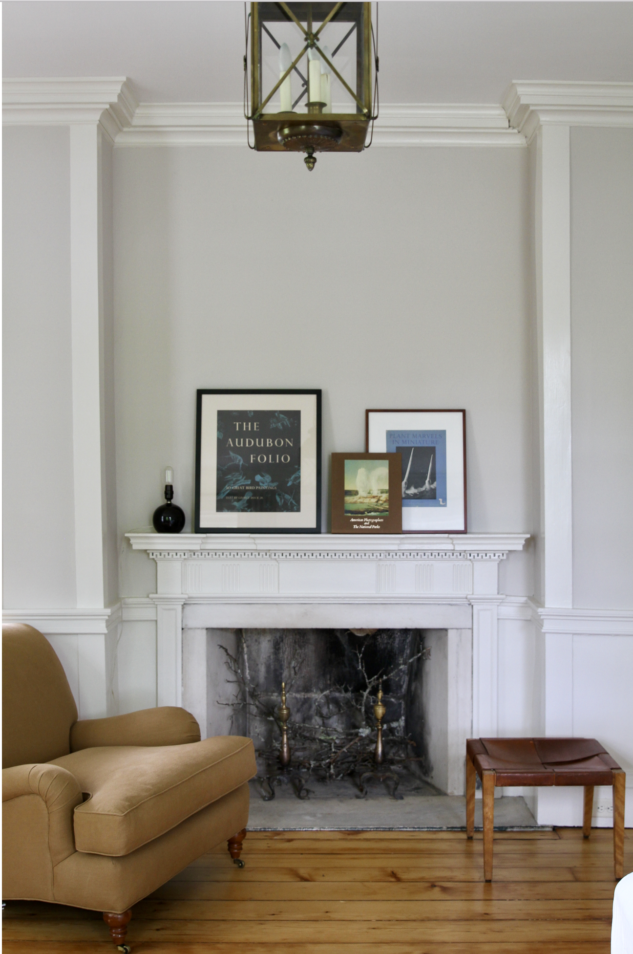 Room Two Each of the nine fireplaces at Kenmore Hall have a unique configuration. The recessed position of this one adds to the drama of the room.