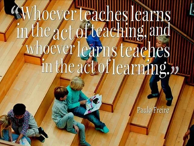 Remember... "Whoever teaches learns in the act of teaching, and whoever learns teaches in the act of learning."
-Paulo Freire

#education #k12ed #stem #intelligence #character #socialskills #development #growth #personality #school #publics
