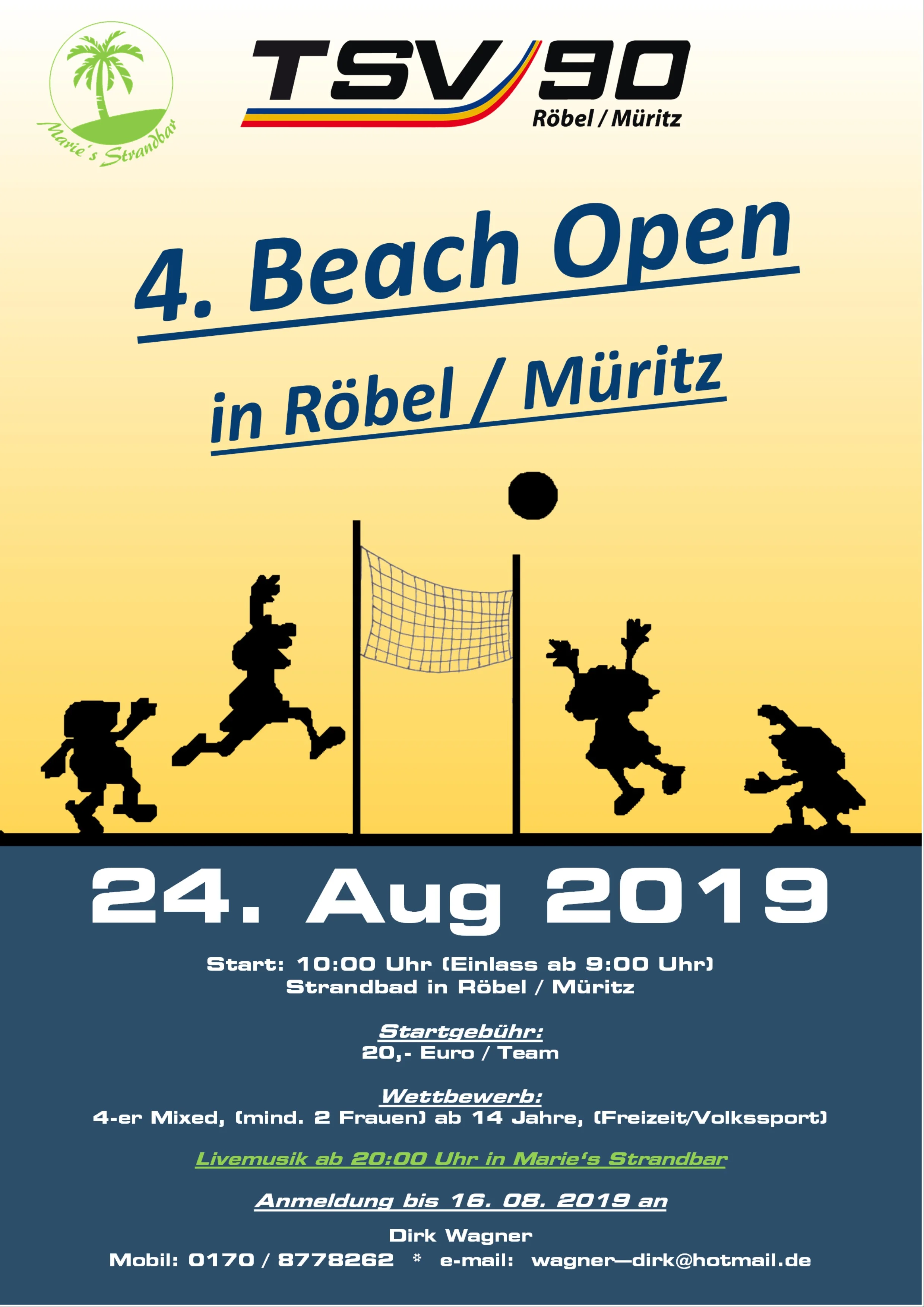 4. Beach-Open-Turnier in Röbel / Müritz