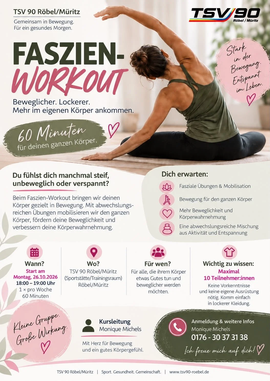 JETZT NEU! Faszien Workout...Kursbeginn 26.10.26