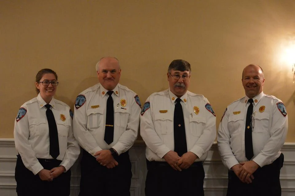 Deputy Lunderville, Deputy Redin, Chief Tirrell and Deputy Sangermano. 2018