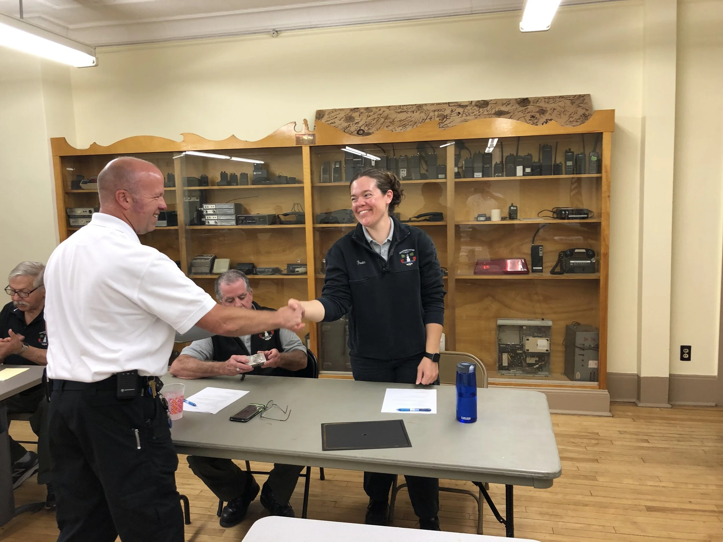 Dispatcher Virginia Foote for perfect attendance in 2019.