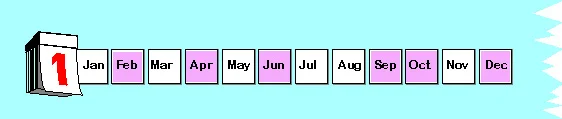 February, April, June, September, October, December