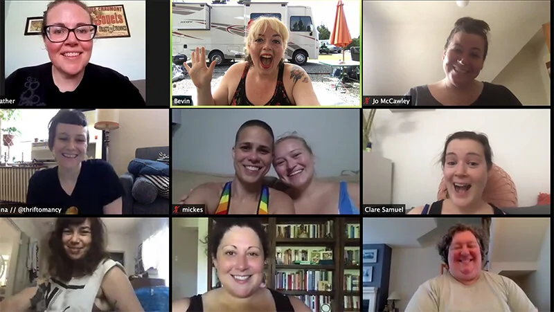 Here's what happens at Zoom Aerobics Class