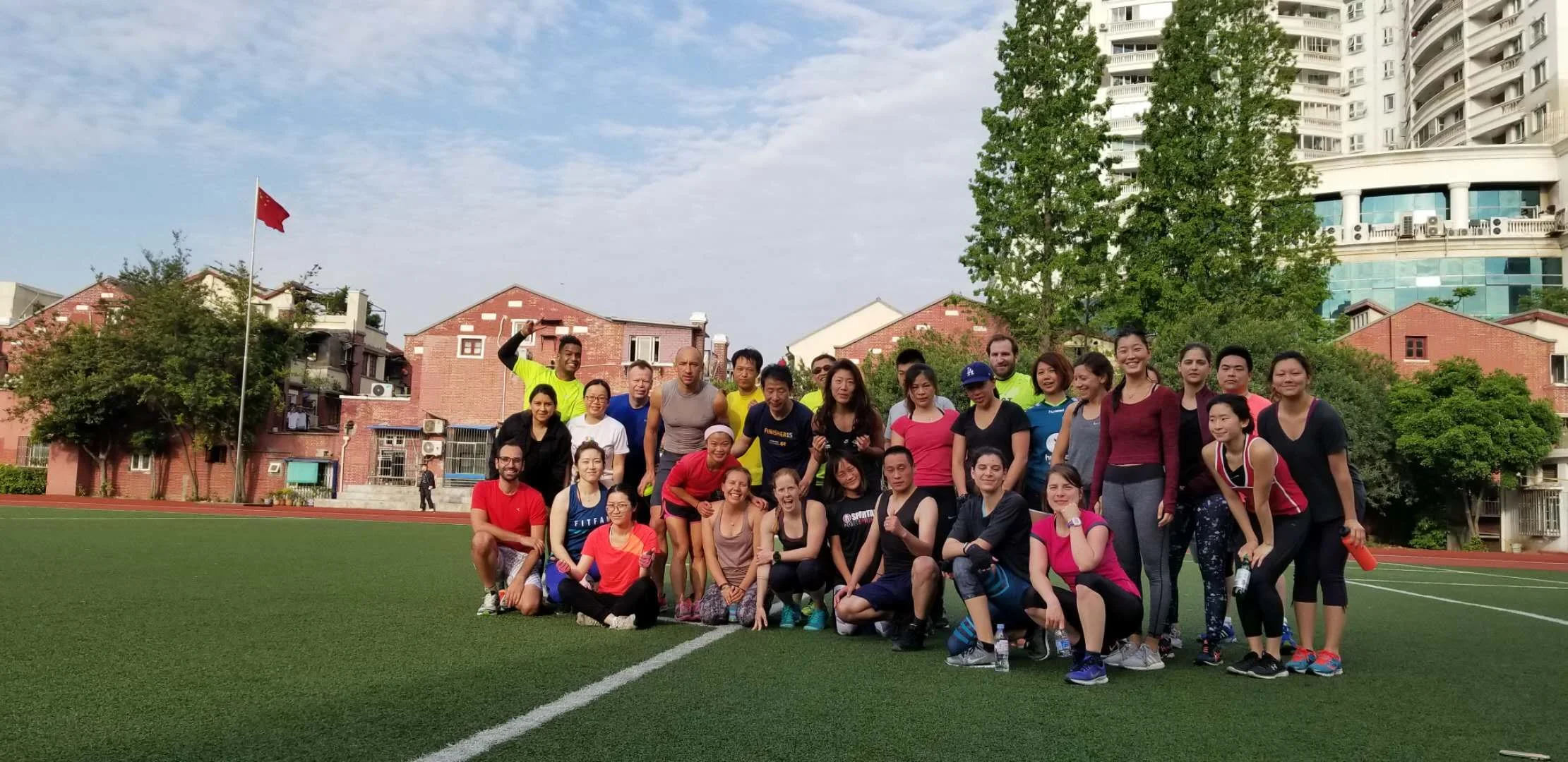 Steven and the rest of our SBC workout crew in Shanghai, April 28th, 2018