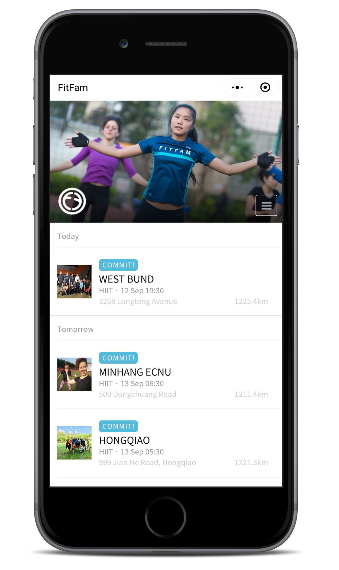 FitFam Mini Program