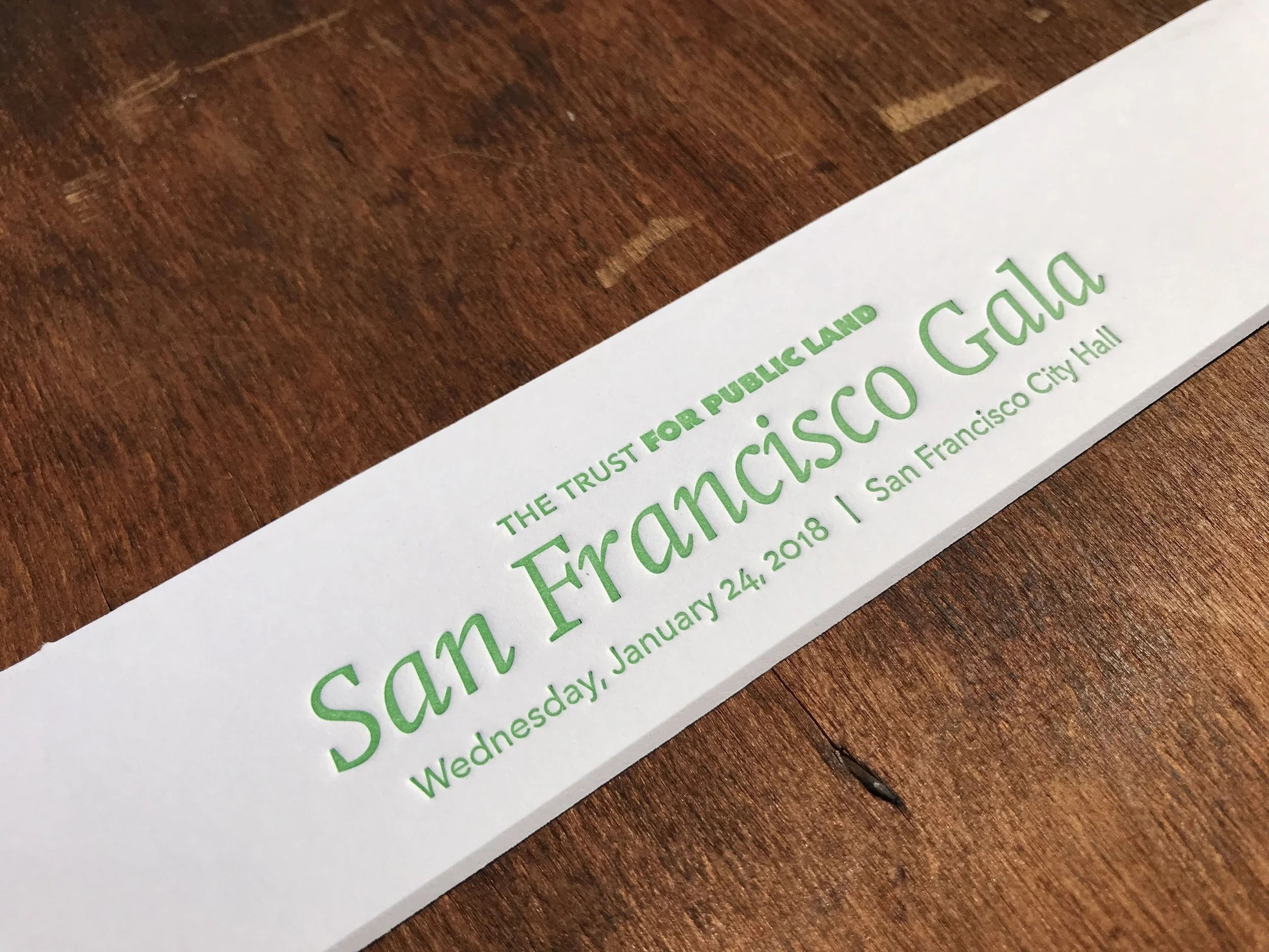 custom letterpress picture frame mat