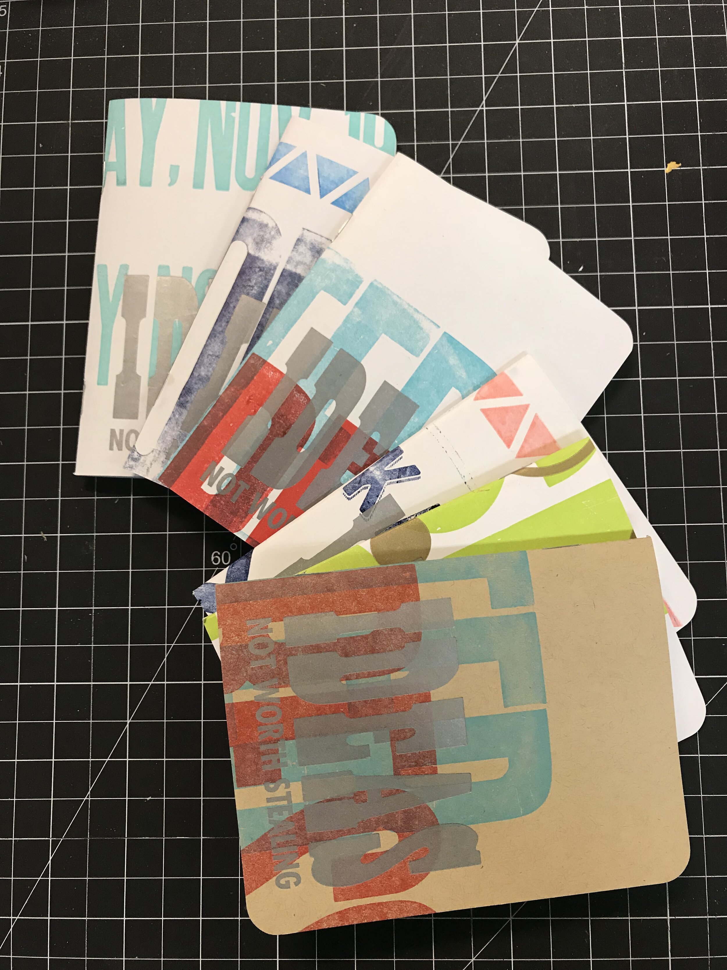 Letterpress notebooks