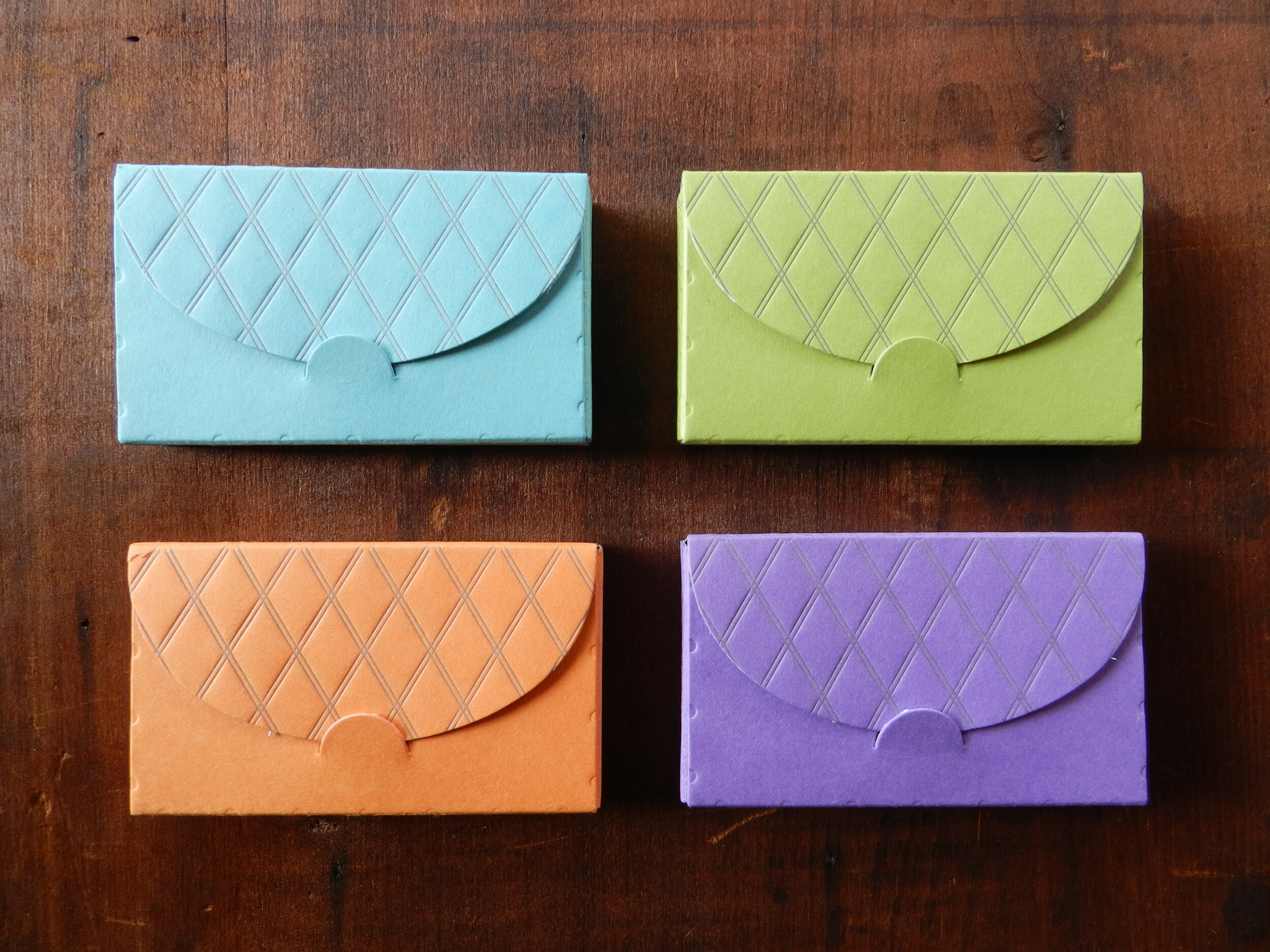 Letterpress Business Card Boxes