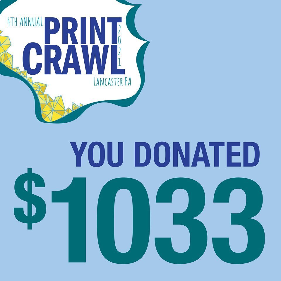 Y'all are amazing!! Thank you so much for coming out to this year's print crawl! It was wonderful to see so many familiar and new faces! An even bigger thank you to everyone who donated! We doubled our previous years donation so that both @pcad_edu A