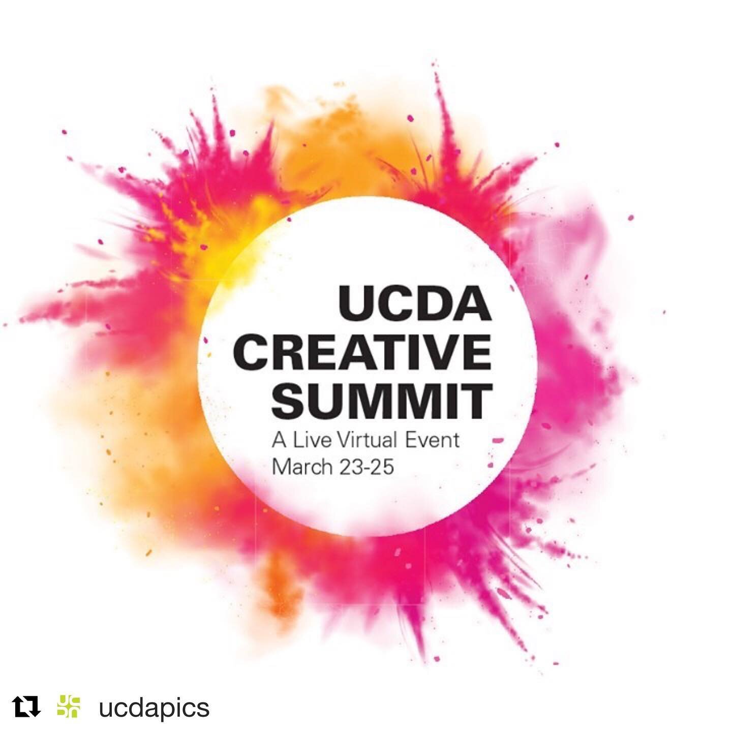 Check out the other amazing people I'll be presenting alongside at this year's #creativesummit  #Repost @ucdapics 
・・・
UCDA CREATIVE SUMMIT
A Live Virtual Event&mdash;March 23-25, 2021

Inspiration can fuel your imagination, spark the next big idea, 