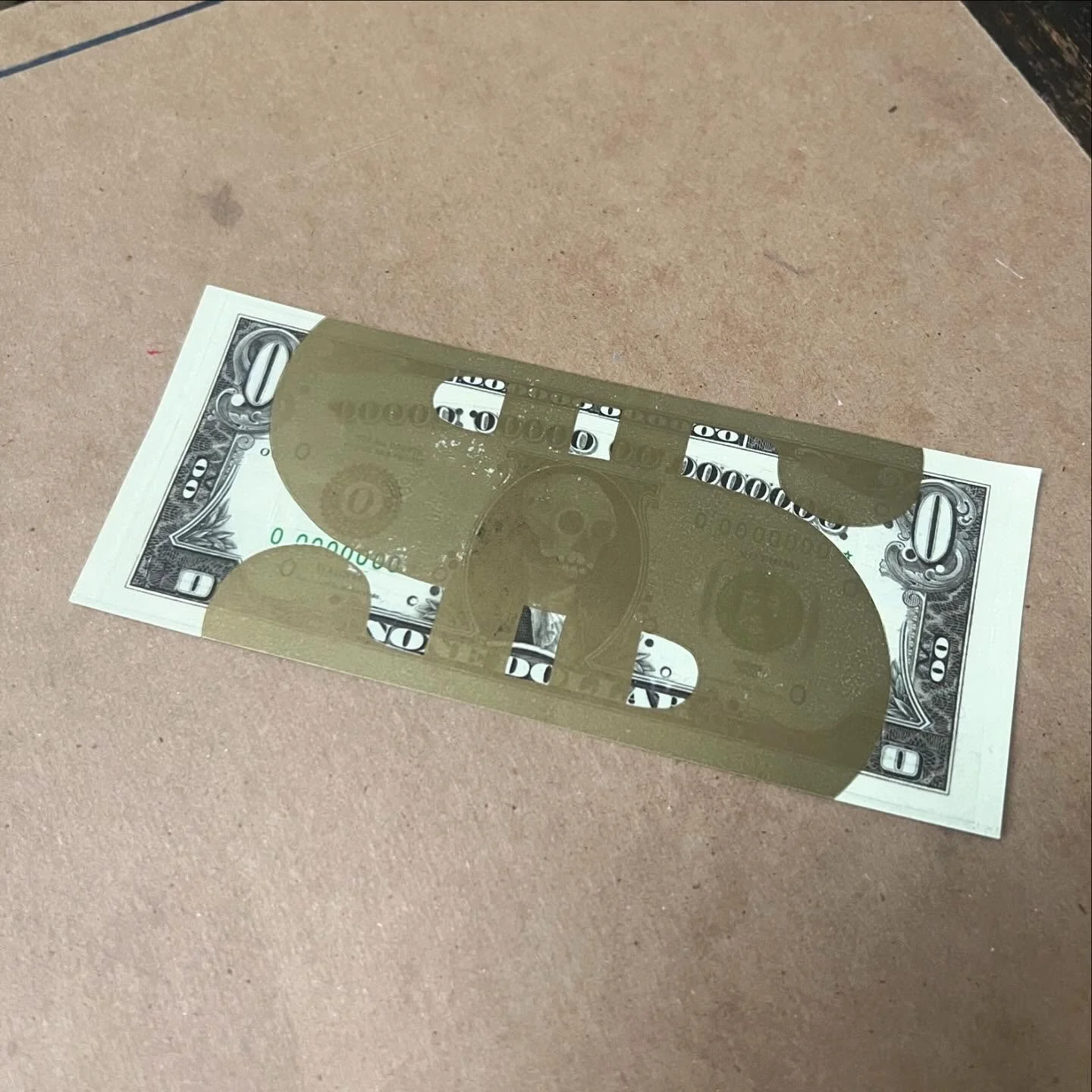 Printing money!! #nonedollarbill @markwagnerinc #printisnotdead