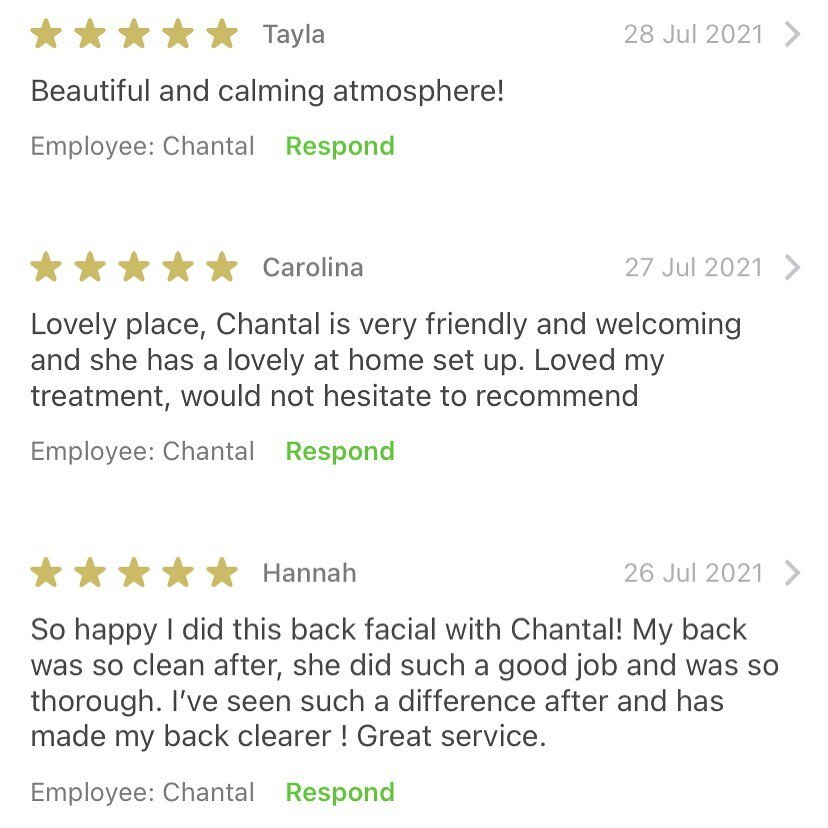 Happy clients = Five ⭐️&rsquo;s. I love my job. I am truly passionate about skincare and just as passionate about people. I always hope my clients leave my clinic feeling  like an old friend, armed with lots of great new skincare knowledge #skincare 