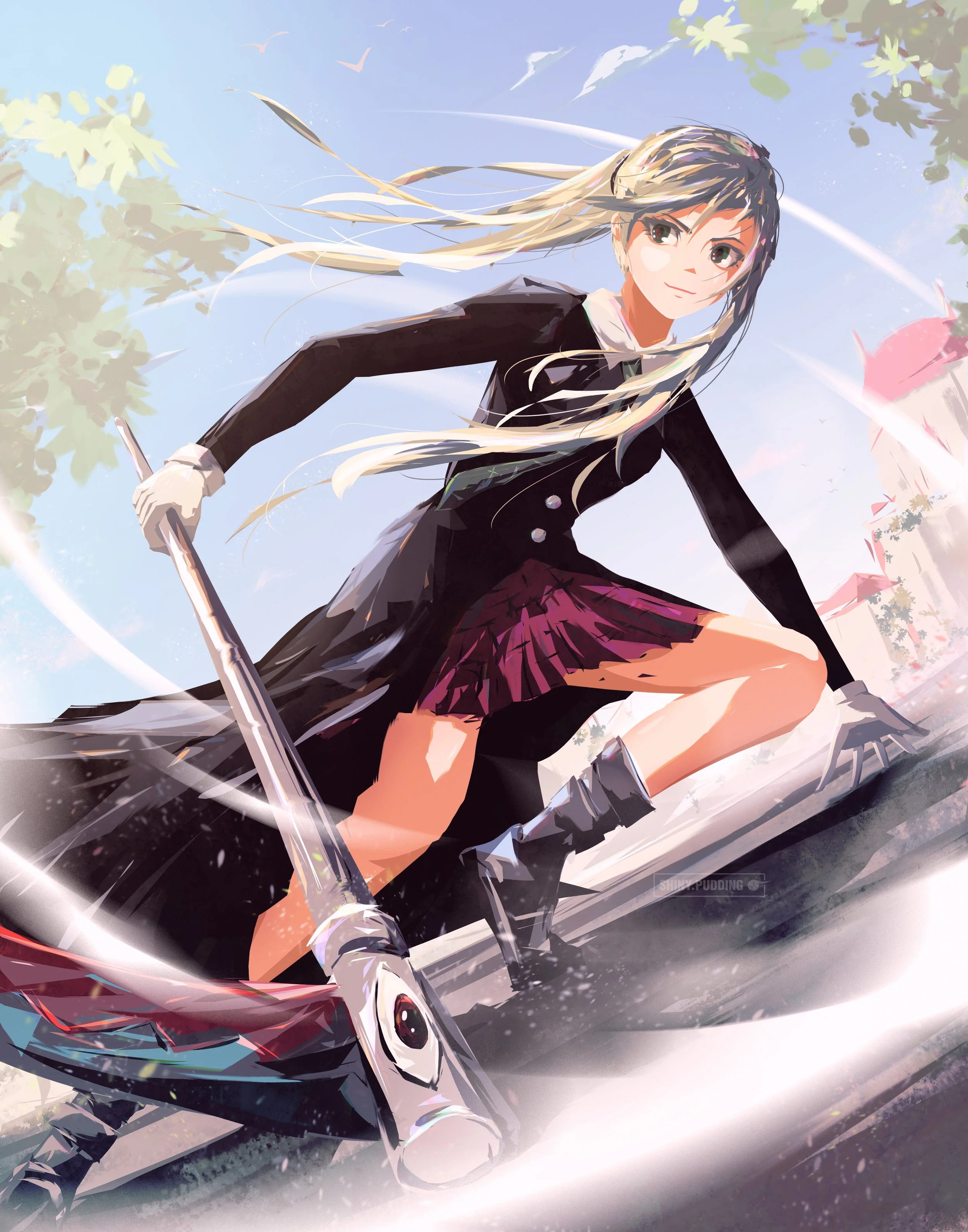 Maka Albarn and Soul Eater Evans
