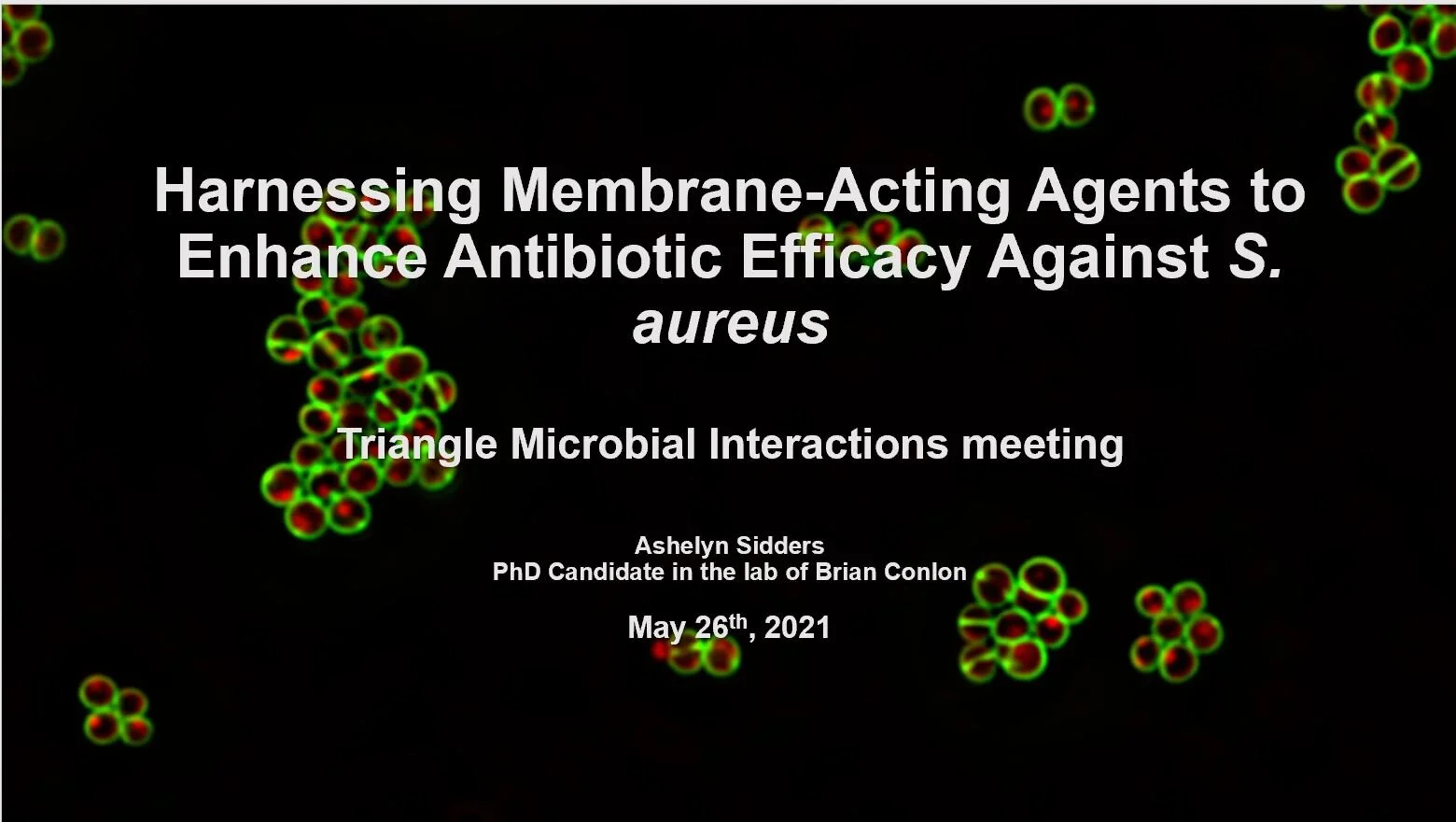 Awesome talk from Ashelyn on her thesis work at the most recent TMI meeting!