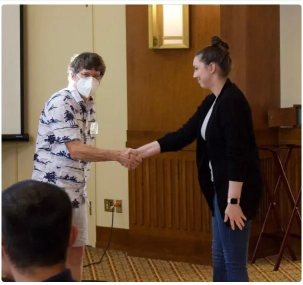 Congrats to Ashelyn for receiving the D. Gordon Sharp Graduate Innovator Award !!