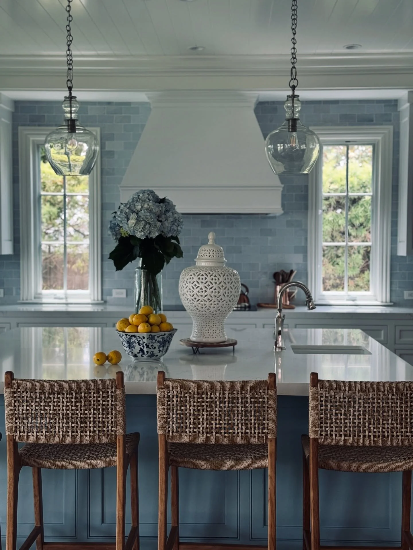 Drenched in shades of blue for our New Moon in Pisces. 🌊 The most fabulous kitchen, the most fabulous family. This one is so special to me.