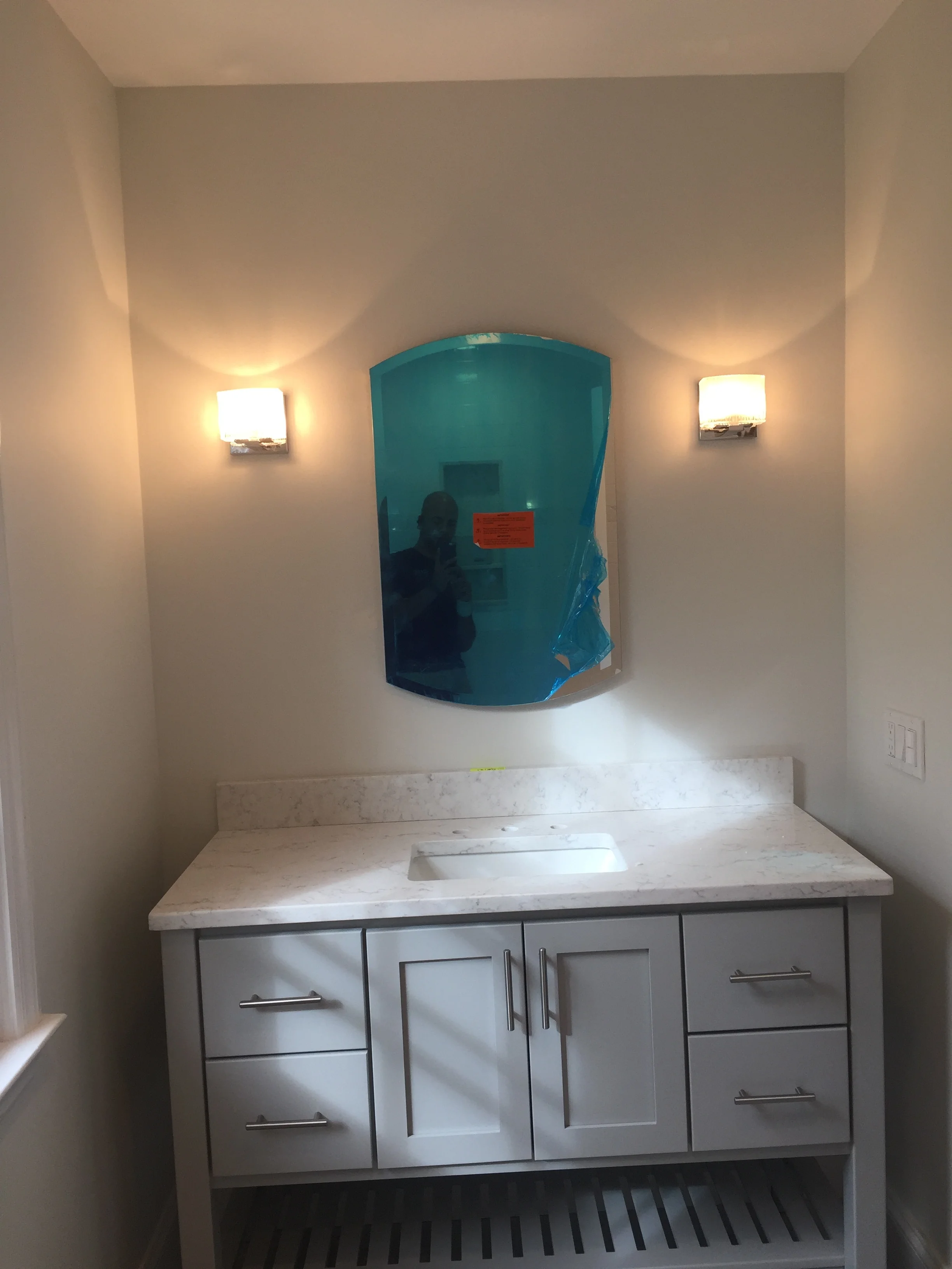 Small Bathroom in Wilton, CT. 