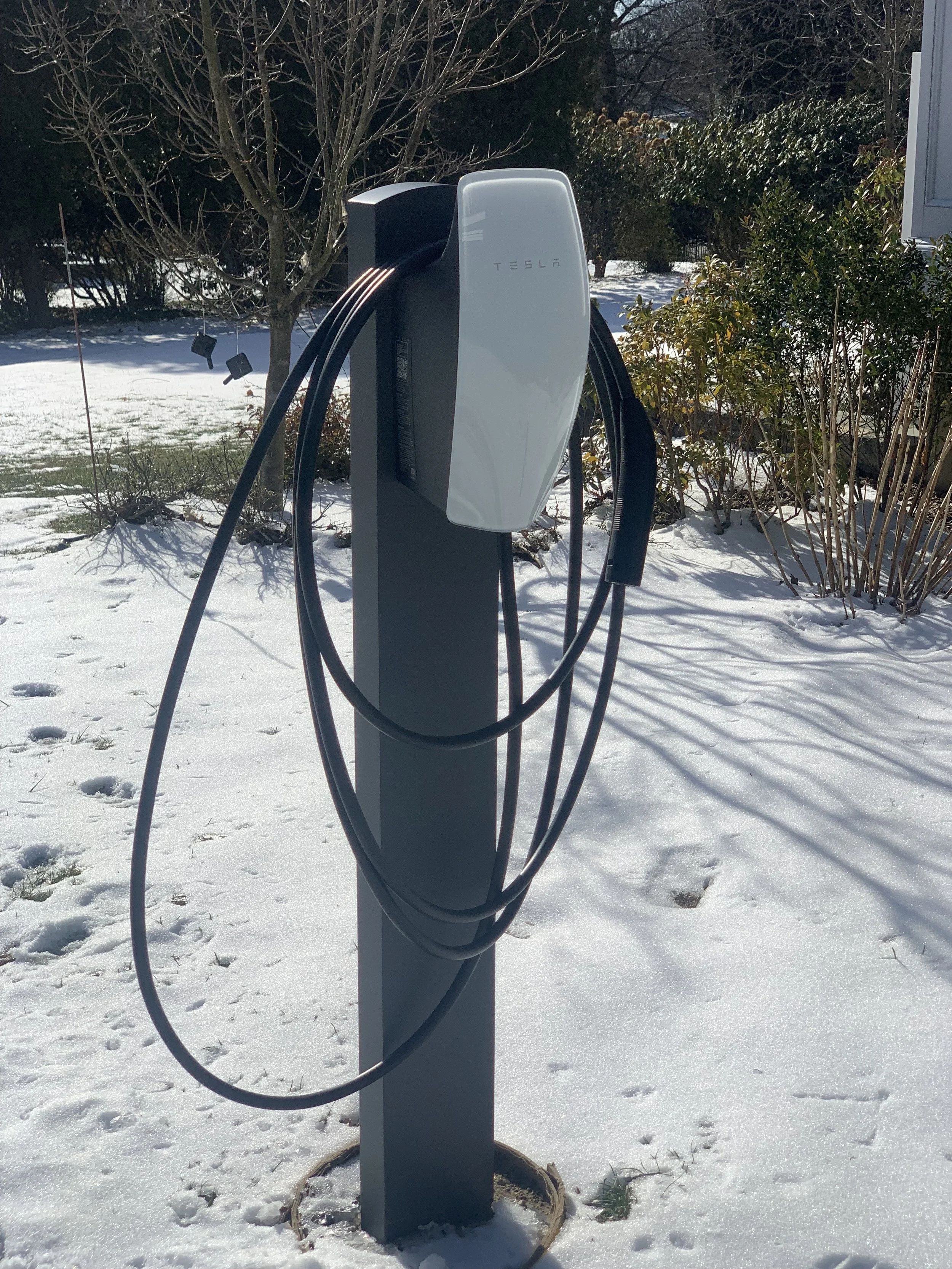 Tesla Charger on a Stand