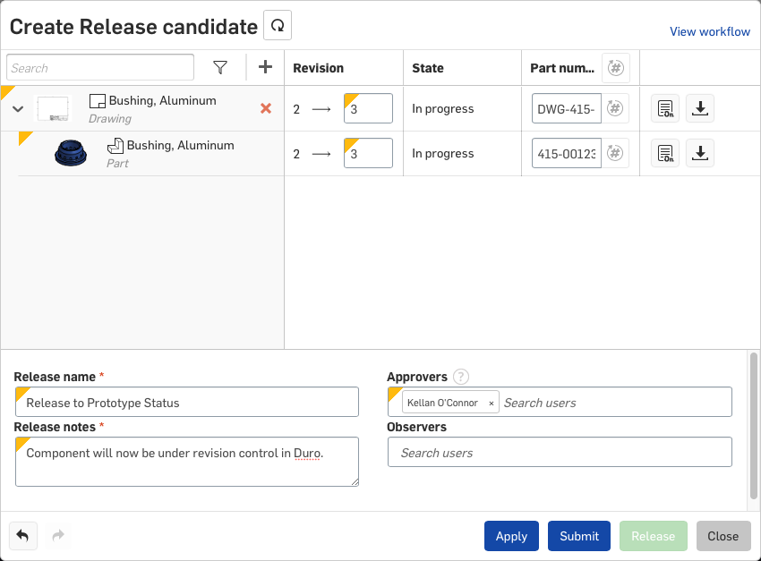 Figure 3 : Onshape Release Candidate