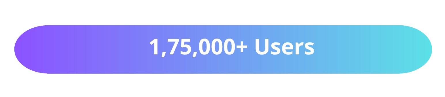 1,75,000+ App Users