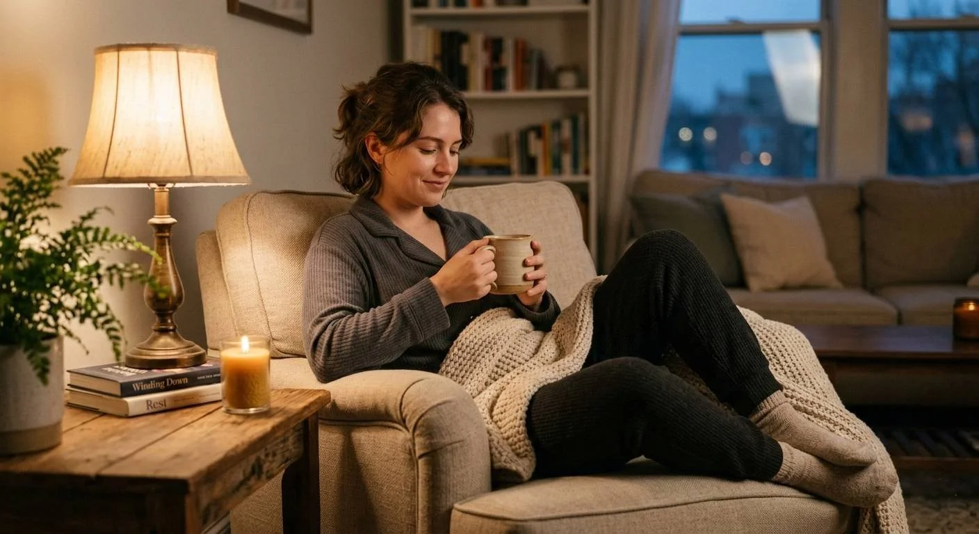 Have a tiny “day is done” ritual