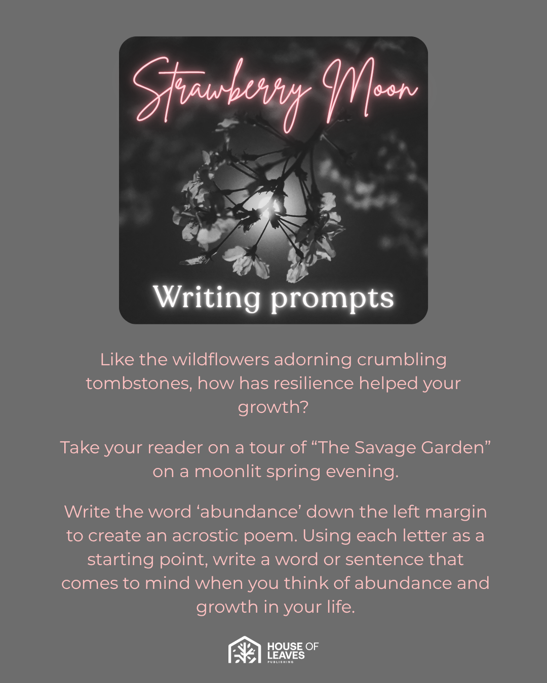 June - Strawberry Moon - Writing prompts.png