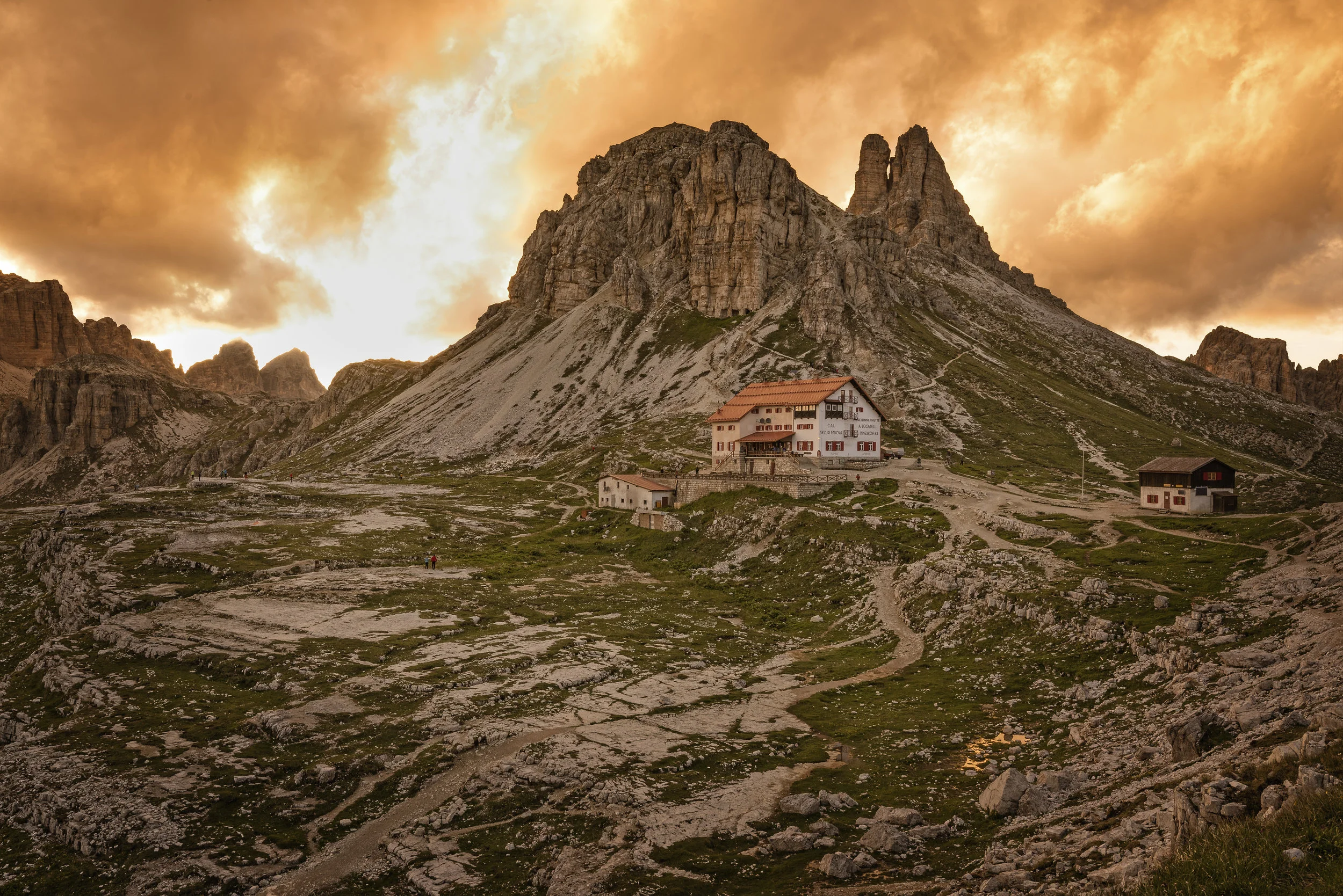 Our little home in the Dolomites. It only went downhill from here :-)