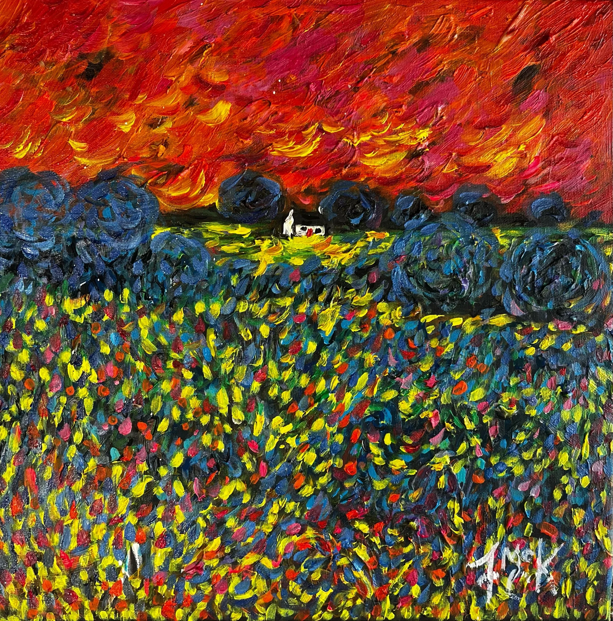 Spring Awakening Below Fiery Skys