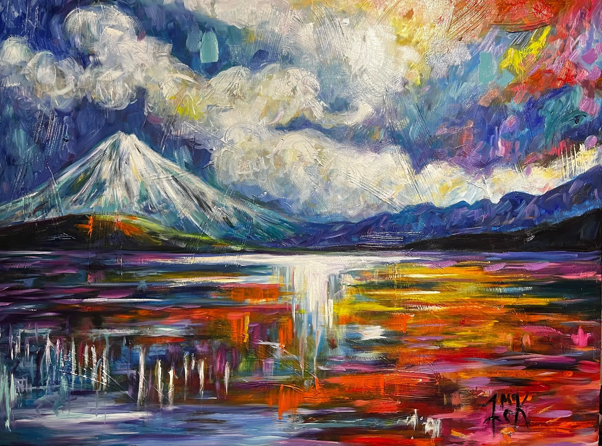 Pathways of Light below a Snow capped Errigal 