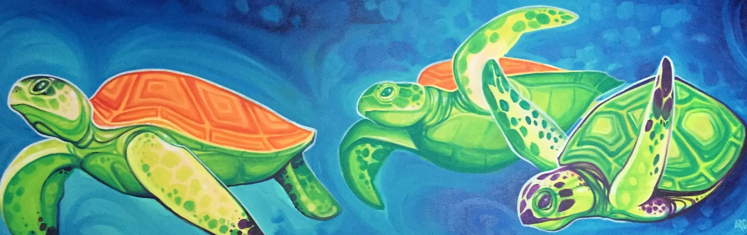 Flow. acrylic on canvas (2017)