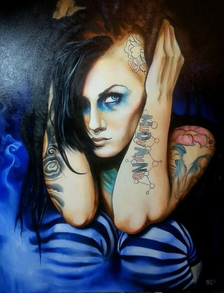 Blue. oil on canvas