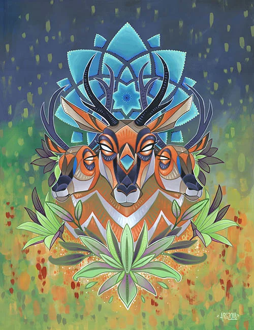 Tribute. acrylic on panel