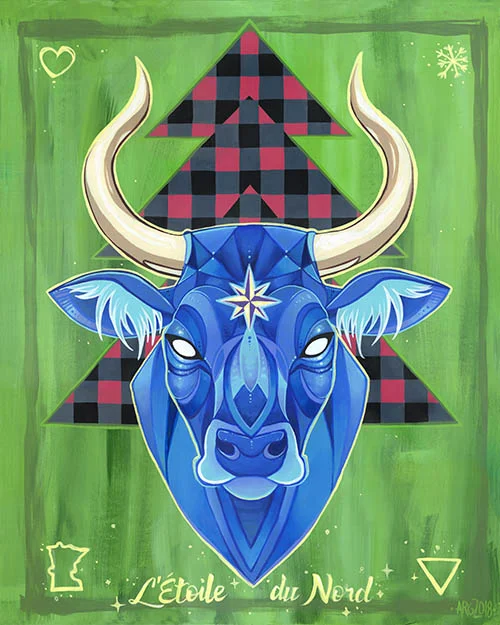 North Star. acrylic on panel