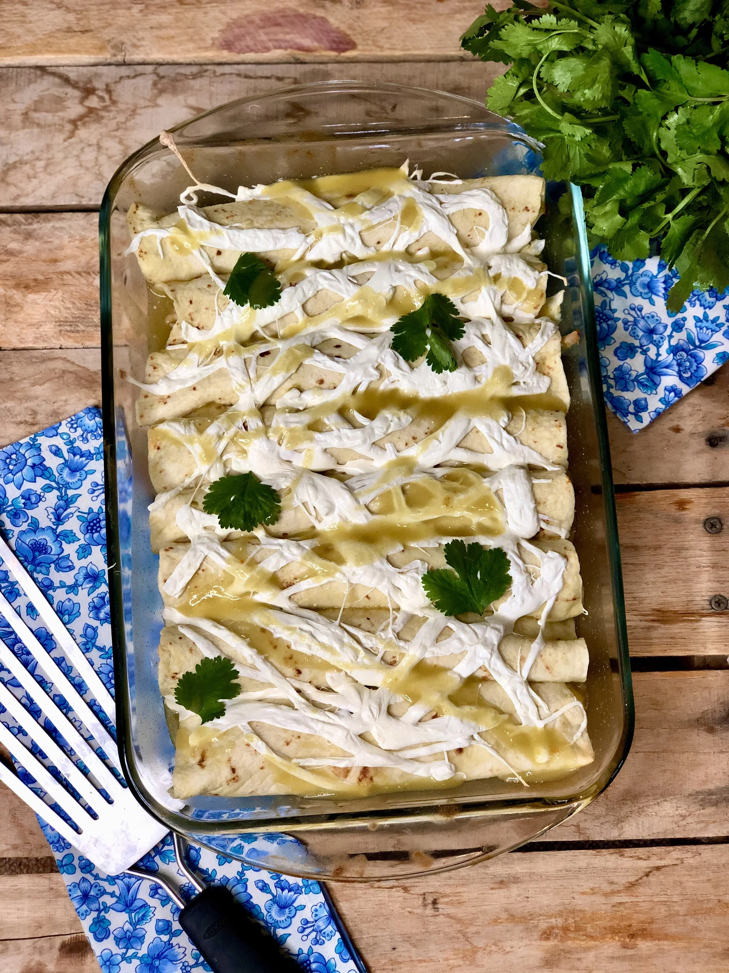 Green Chicken Enchiladas